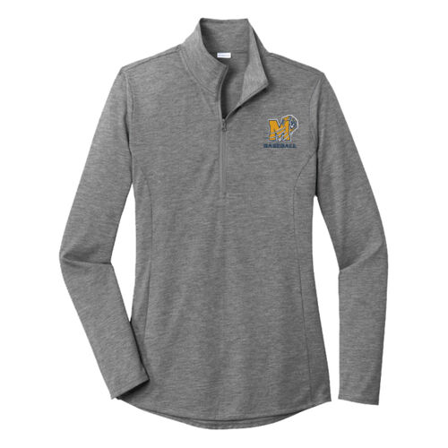Women's PosiCharge® Tri-Blend Wicking 1/4-Zip Pullover Thumbnail